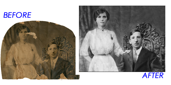 Photo Restoration - Age Stain