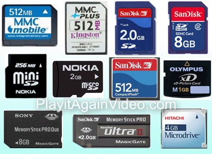 Memory Card Format Types